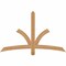 Ekena Millwork Davenport Timber Gable Bracket, Western Red Cedar, 60"W x 38"H x 1 1/2"D x 3 1/2"F, 15/12 Pitch GBW060X38X0204DAV00SWR - alternate 1